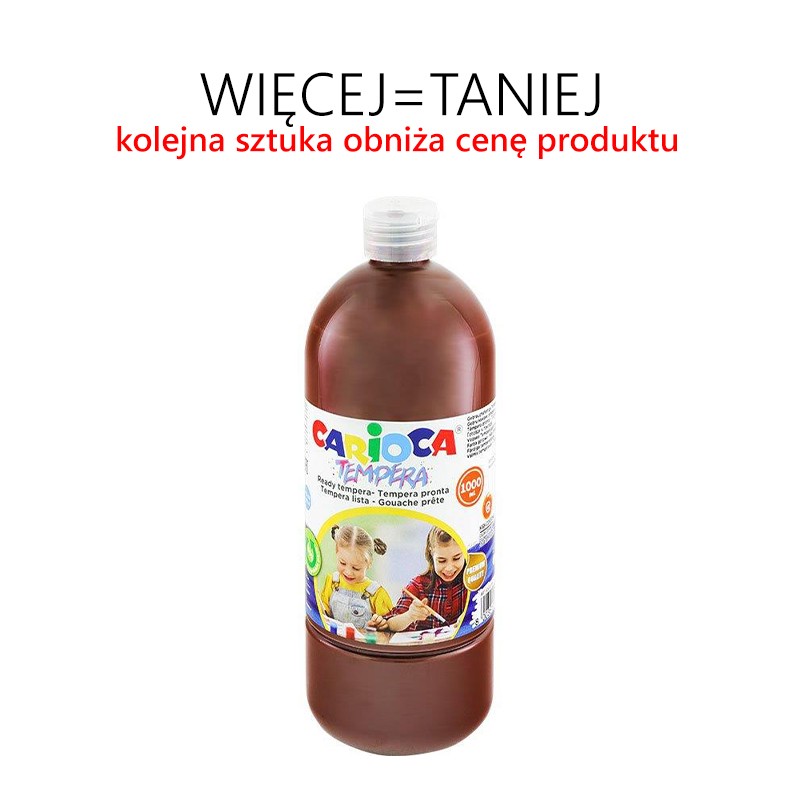 Farba tempera 1000 ml - RÓŻNE KOLORY