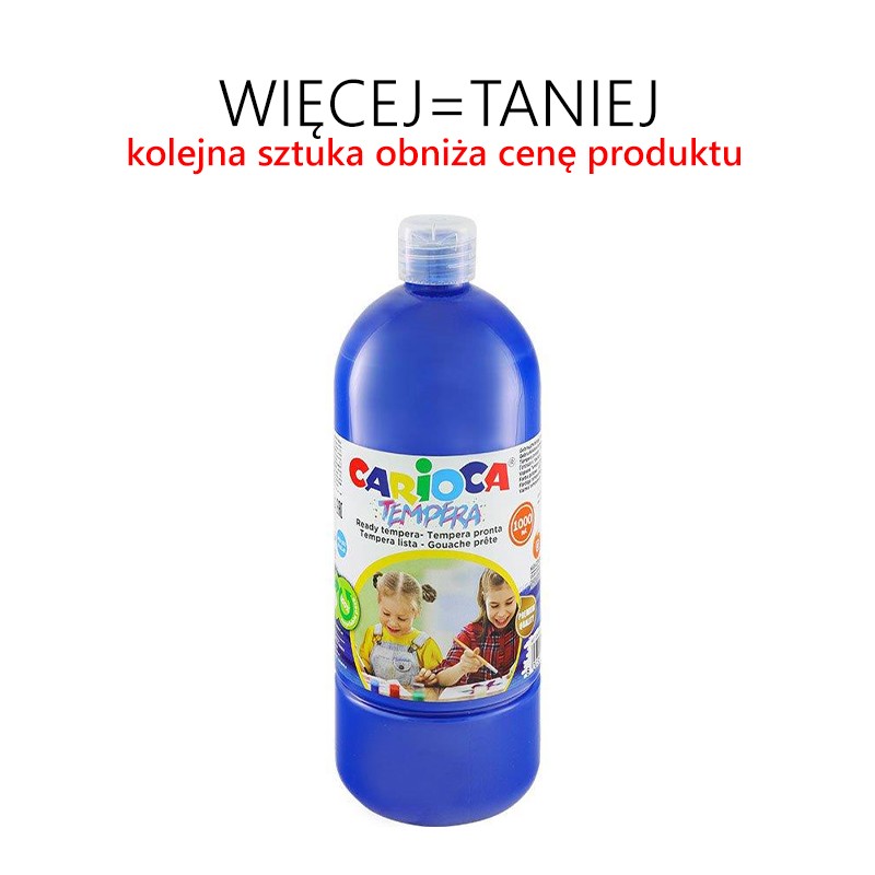 Farba tempera 1000 ml - RÓŻNE KOLORY