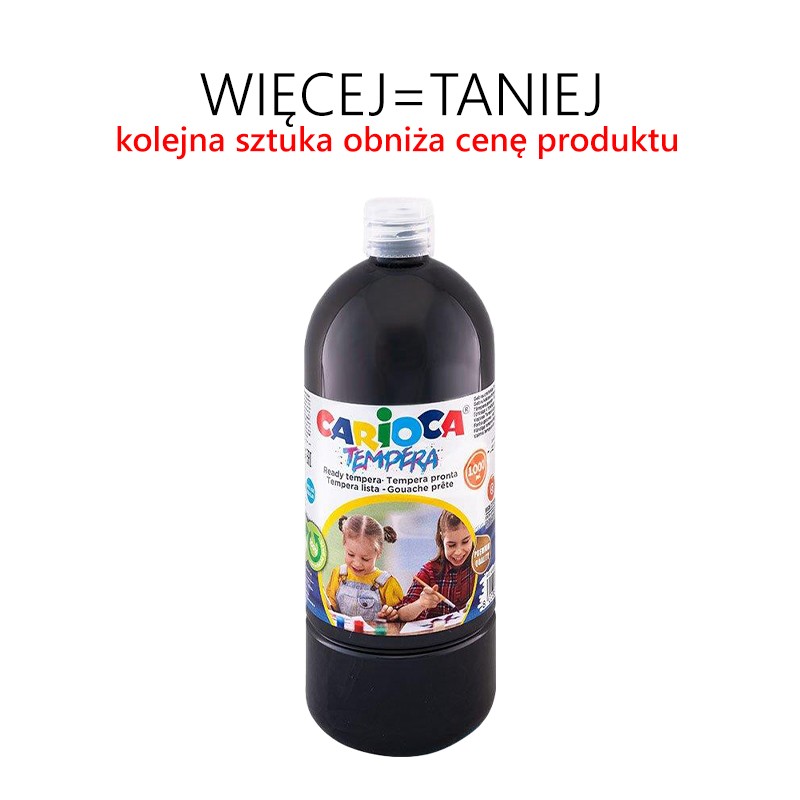 Farba tempera 1000 ml - RÓŻNE KOLORY