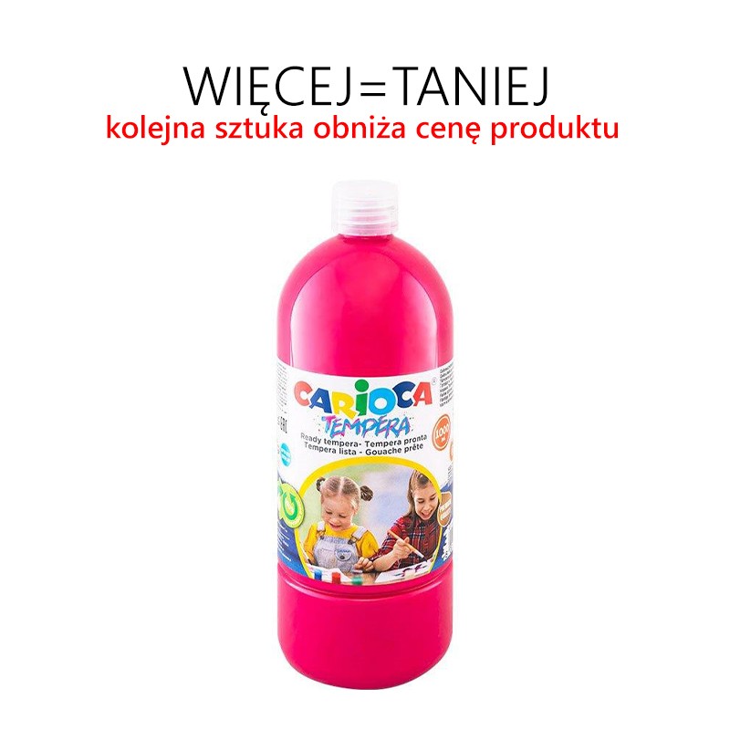 Farba tempera 1000 ml - RÓŻNE KOLORY