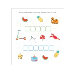 Uczę się pisać literki. Książka z rowkami. Wzory 3D.