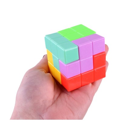 Magiczna kolorowa kostka typu Tetris  - gra zręcznościowa