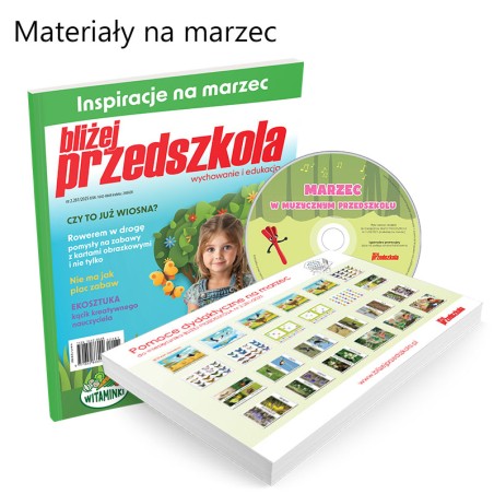 Miesięcznik + zestaw pomocy dydaktycznych 02.281/2025 - materiały na marzec