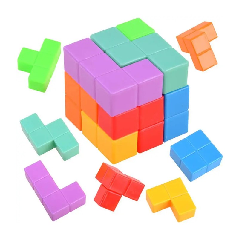 Magiczna kolorowa kostka typu Tetris  - gra zręcznościowa