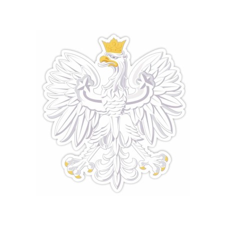 Dekoracja dwustronna - Orzeł biały A3