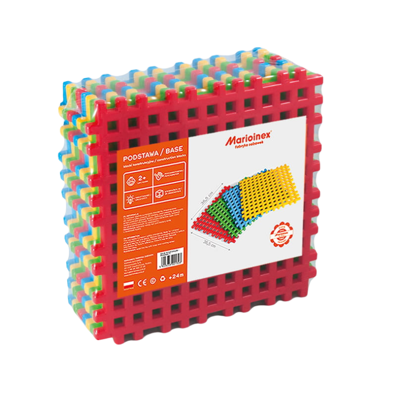 Klocki Waffle Konstrukcyjne: Podstawa - 8 elementów