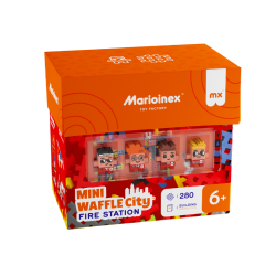 Klocki Mini Waffle City: Remiza strażacka - 280 elementów
