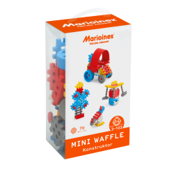 Klocki Mini Waffle Konstruktor: Niebieski - 70 elementów
