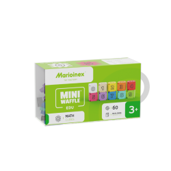 Klocki Mini Waffle Edu: Kostki matematyczne - 60 elementów
