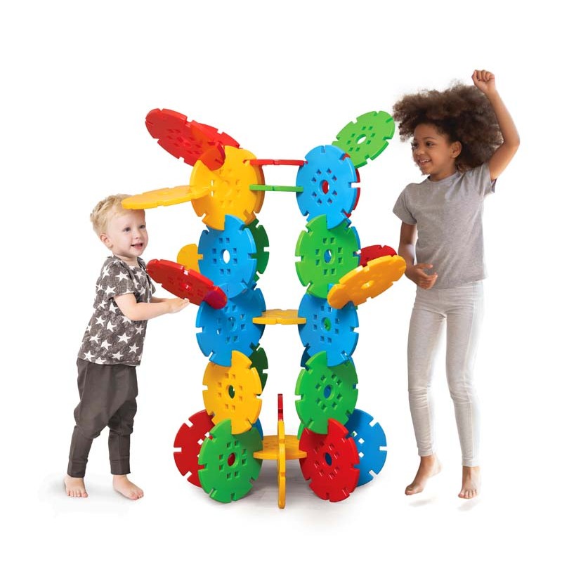 Klocki Maxi Waffle: Koła dydaktyczne - 24 elementy