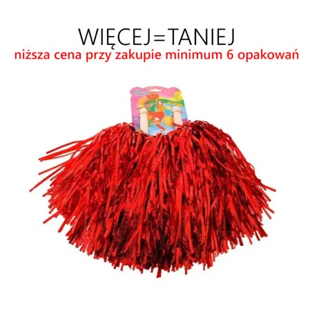 Pompony dla cheerleaderek DUŻE (2 szt.) - RÓŻNE KOLORY