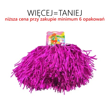 Pompony dla cheerleaderek DUŻE (2 szt.) - RÓŻNE KOLORY