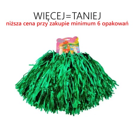 Pompony dla cheerleaderek DUŻE (2 szt.) - RÓŻNE KOLORY