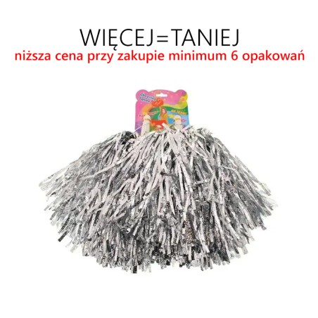 Pompony dla cheerleaderek DUŻE (2 szt.) - RÓŻNE KOLORY