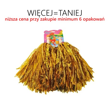 Pompony dla cheerleaderek DUŻE (2 szt.) - RÓŻNE KOLORY