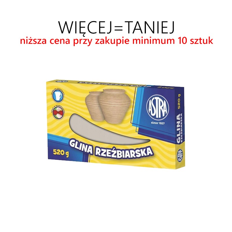 Glina rzeźbiarska 520 g - SZARA