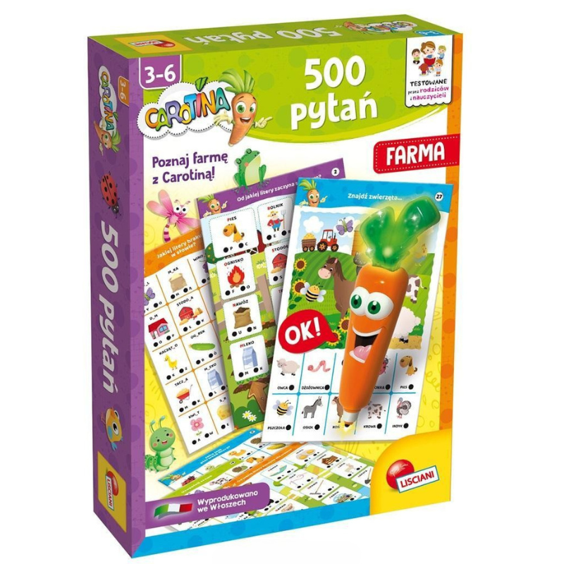 Carotina - 500 pytań: farma - interaktywna nauka dla przedszkolaków