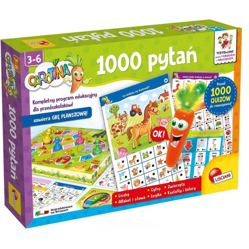 Carotina - 1000 pytań dla przedszkolaków - kompletny program edukacyjny