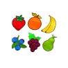 Zestaw edukacyjny OWOCE  6 szt.
