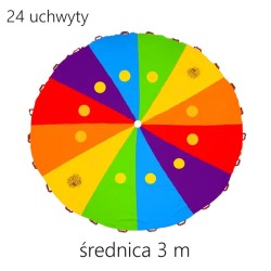 Chusta edukacyjna 3m, z rzepami - RÓŻNE RODZAJE