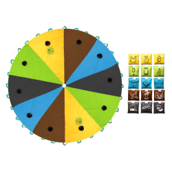 Chusta edukacyjna RECYKLING (zestaw z 15 woreczkami)