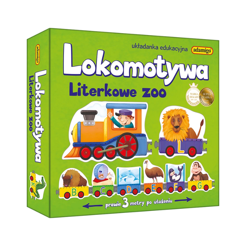Lokomotywa - Literkowe ZOO - układanka edukacyjna