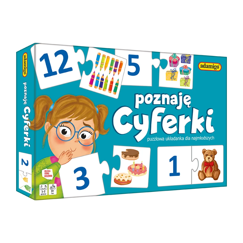 Poznaję cyferki - puzzlowa układanka dla najmłodszych