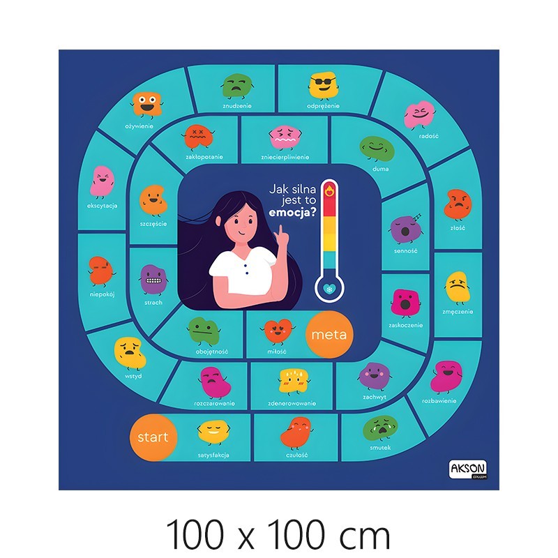 Mata animacyjna GRA EMOCJE XL 100 x 100 cm