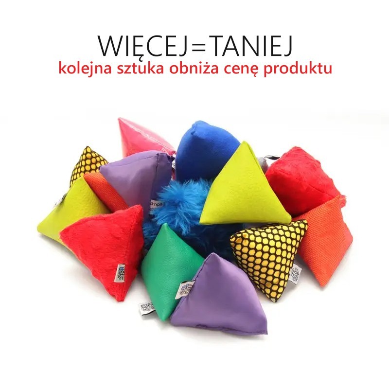 Memo SENSORYCZNE z woreczków-piramidek (20 sztuk)