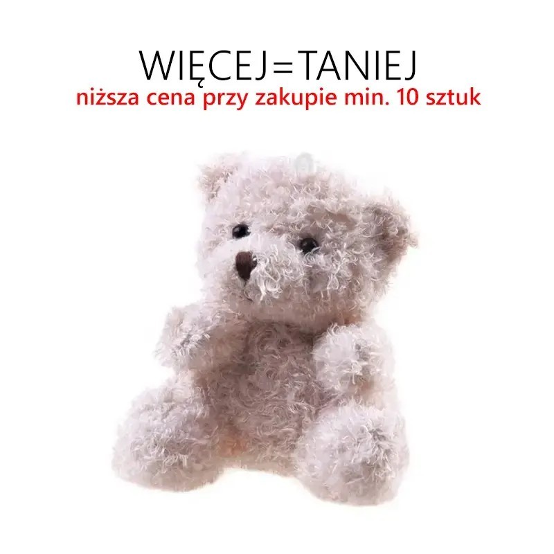 Miś 10 cm - RÓŻNE KOLORY