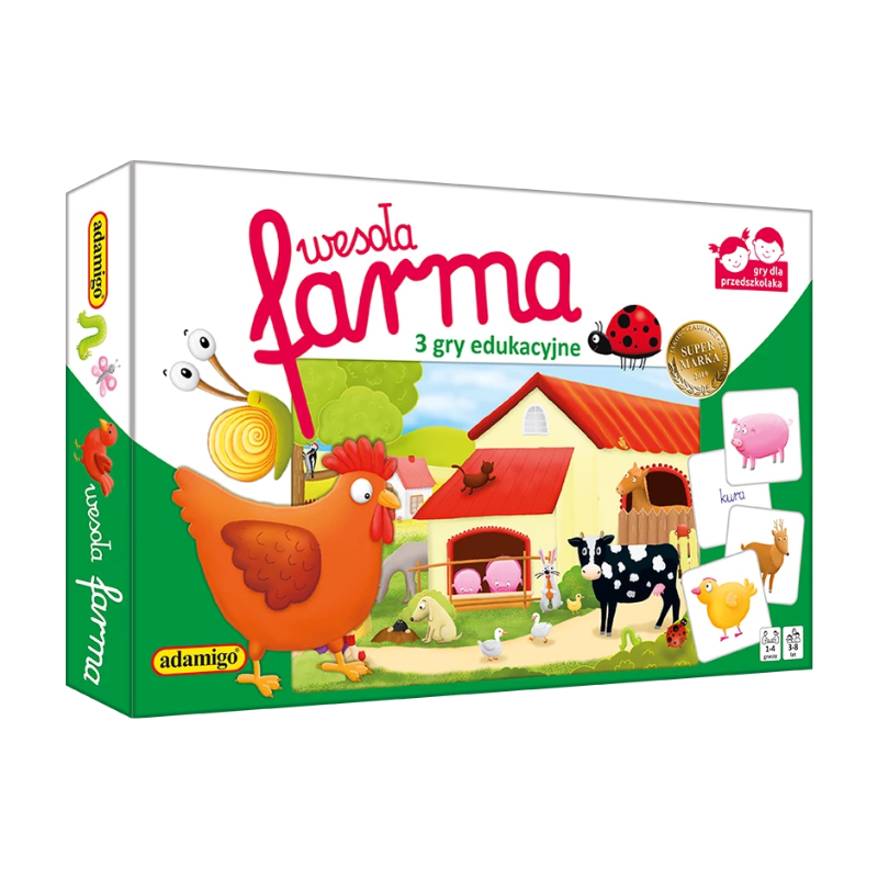 Wesoła farma - 3 gry edukacyjne