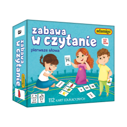 Zabawa w czytanie. Pierwsze słowa - 12 kart edukacyjnych