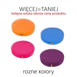 Poduszki gr. 3 cm ekoskóra okrągłe - RÓŻNE KOLORY