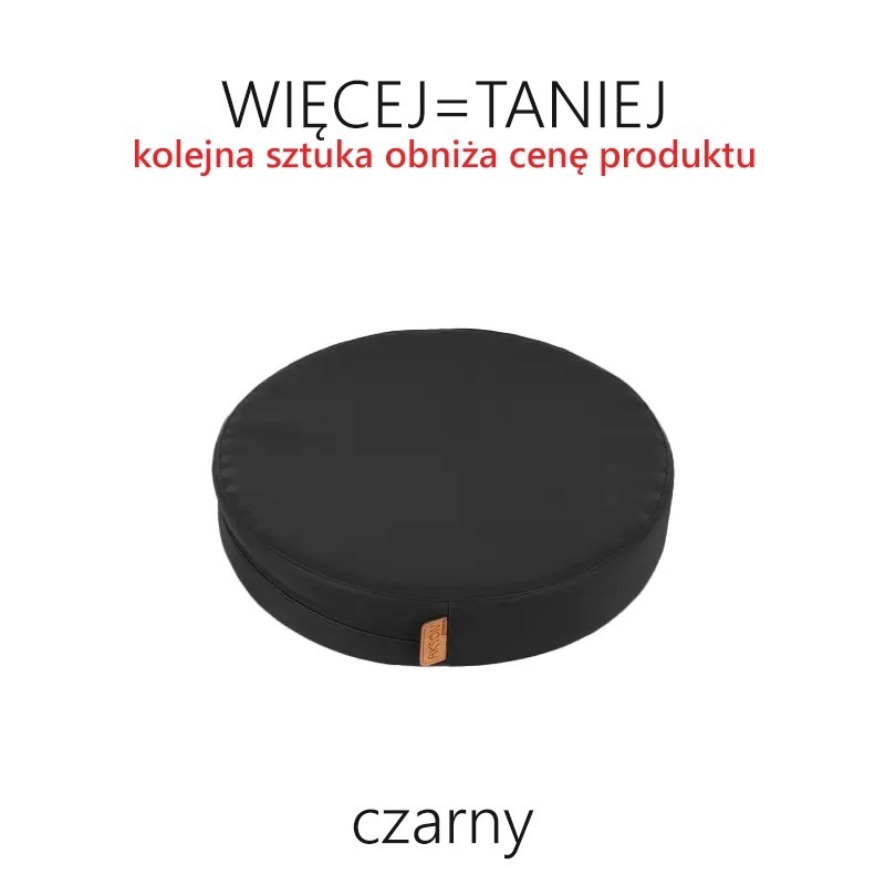 Poduszki gr. 3 cm ekoskóra okrągłe - RÓŻNE KOLORY