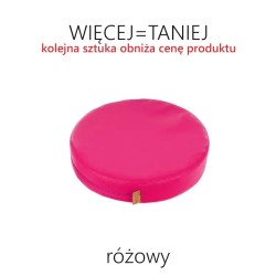 Poduszki gr. 3 cm ekoskóra okrągłe - RÓŻNE KOLORY