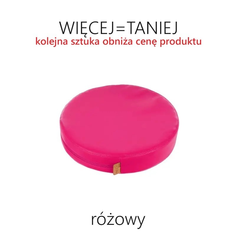 Poduszki gr. 3 cm ekoskóra okrągłe - RÓŻNE KOLORY