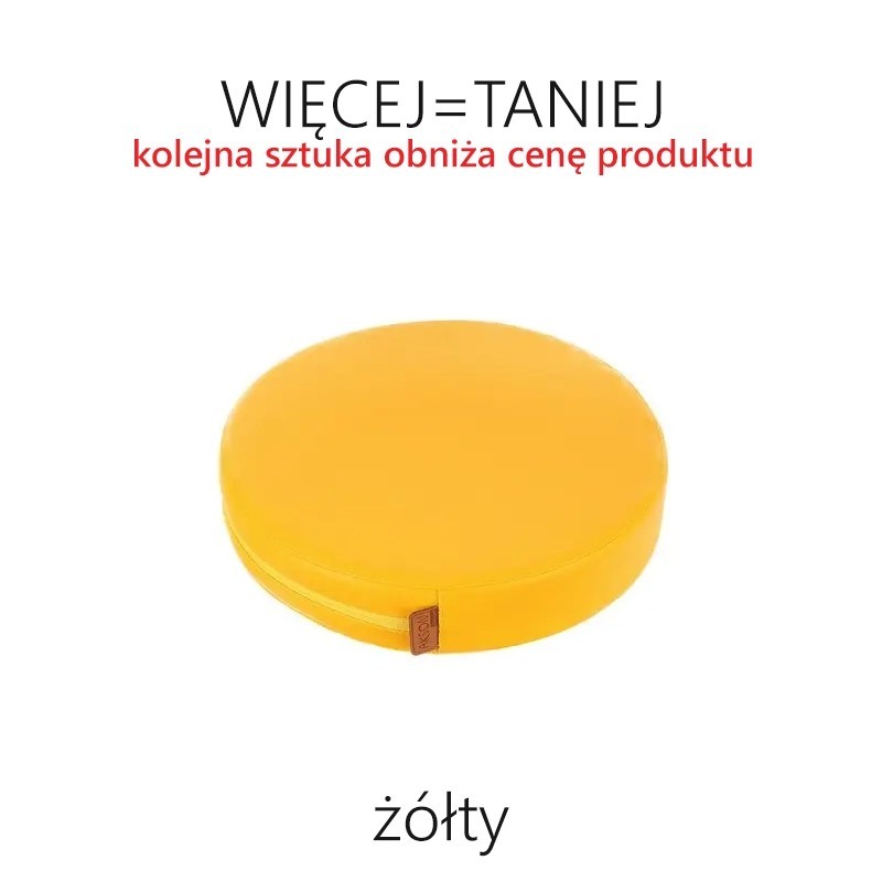 Poduszki gr. 3 cm ekoskóra okrągłe - RÓŻNE KOLORY