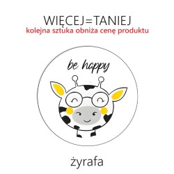 Poduszki  gr. 3 cm ekoskóra okrągłe ZWIERZĄTKA - RÓŻNE WZORY