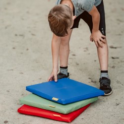 Poduszki gr. 3 cm ekoskóra kwadratowe - RÓŻNE ZESTAWY