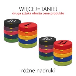 Poduszki gr. 6 cm ekoskóra okrągłe - 10 szt. z nadrukiem