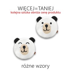 Poduszki biała ekoskóra MIŚ z uszkami 6 cm - RÓŻNE RODZAJE