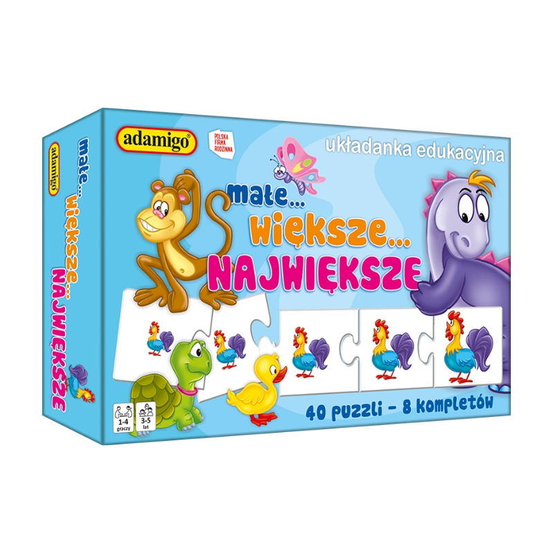 Małe, Większe, Największe - Układanka Edukacyjna