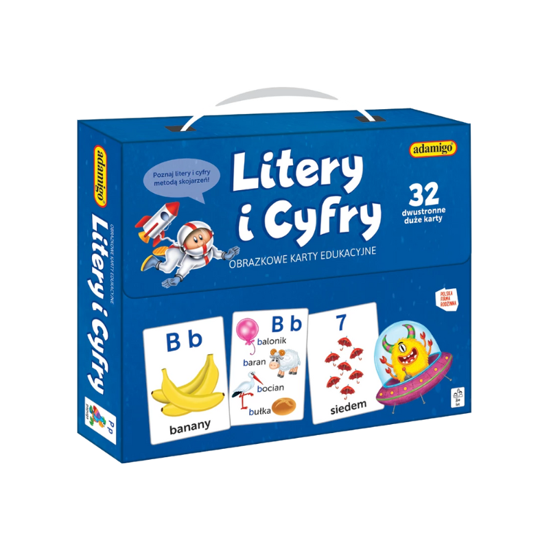 Litery i Cyfry - Obrazkowe Karty Edukacyjne