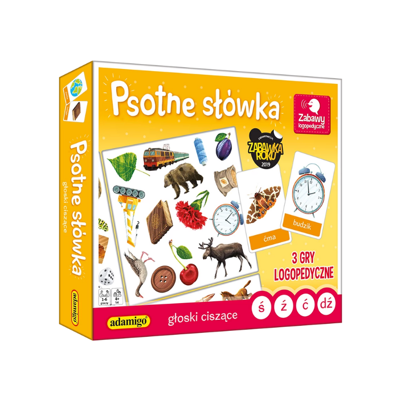 Psotne Słówka - Głoski Cieszące | 3 Gry Logopedyczne