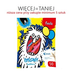 Balony do modelowania mix kolorów, 50 szt.