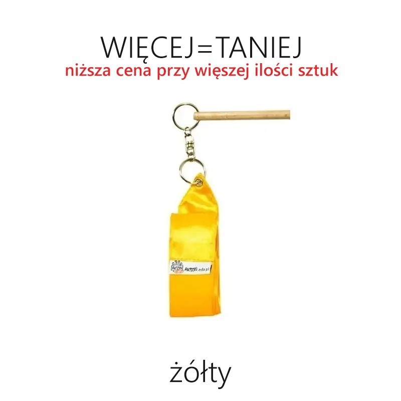 Wstążka gimnastyczna 2 m - RÓŻNE KOLORY