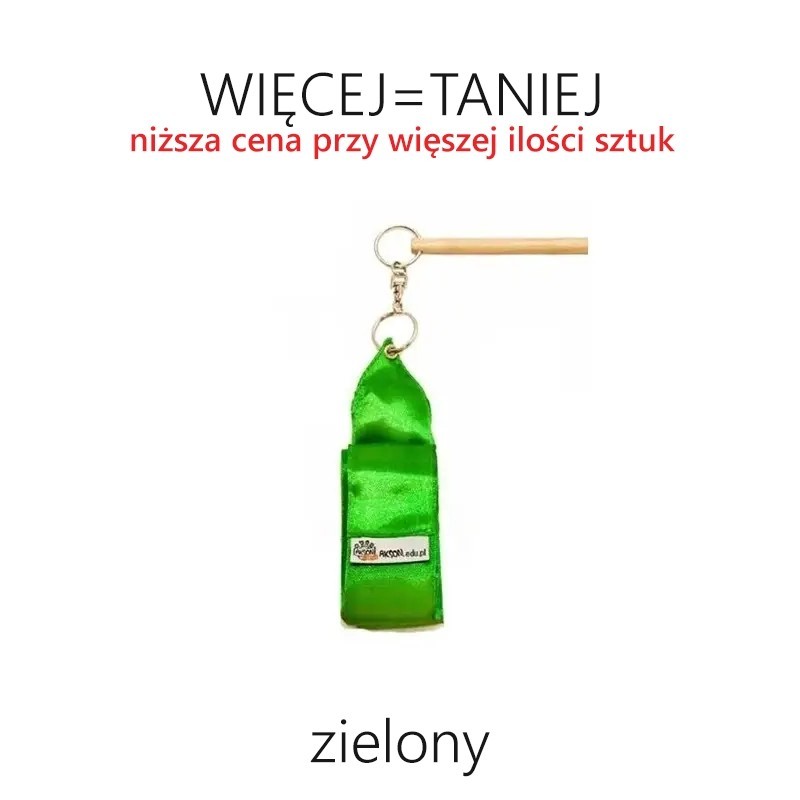Wstążka gimnastyczna 2 m - RÓŻNE KOLORY