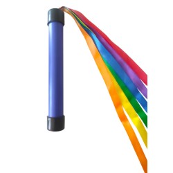 Różdżka gimnastyczna ze wstążkami, jednostronna