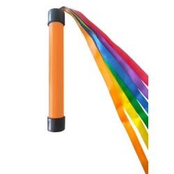 Różdżka gimnastyczna ze wstążkami, jednostronna