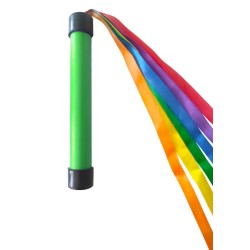 Różdżka gimnastyczna ze wstążkami, jednostronna